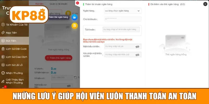Những lưu ý giúp hội viên luôn thanh toán an toàn